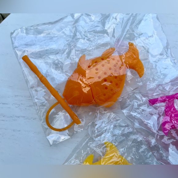 Lot Kitchen Tea Beverage TEVA Pig Tea Infuser Fish Infusers Reusable Straw - Picture 9 of 10